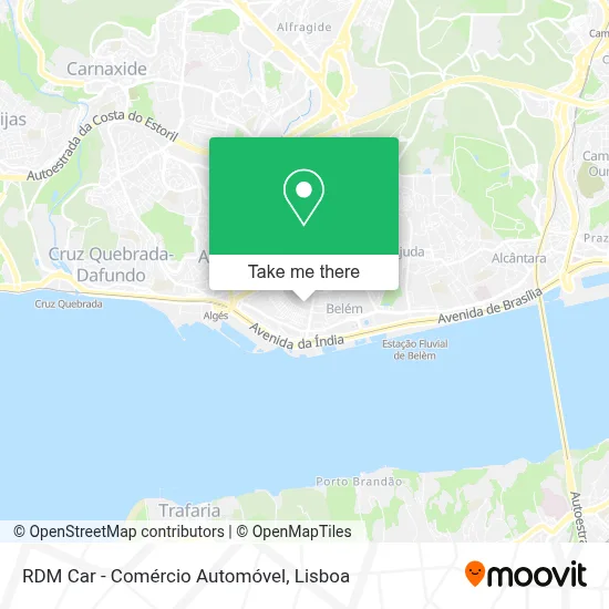 RDM Car - Comércio Automóvel map