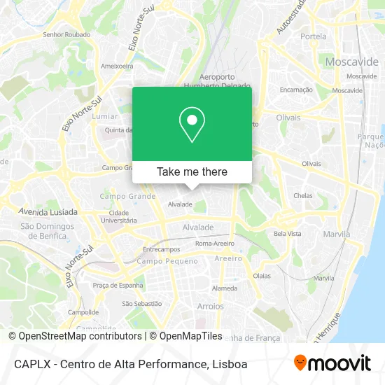 CAPLX - Centro de Alta Performance map