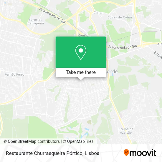 Restaurante Churrasqueira Pórtico map