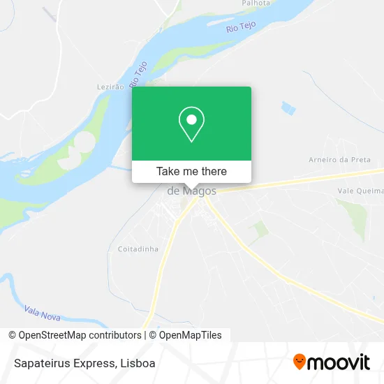 Sapateirus Express map