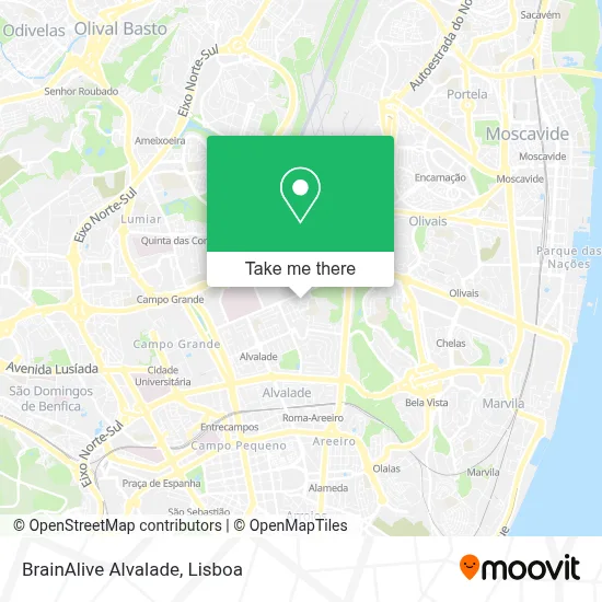 BrainAlive Alvalade map