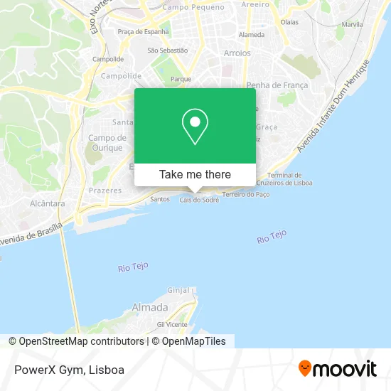 PowerX Gym map