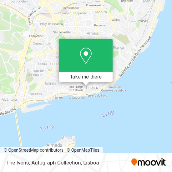 The Ivens, Autograph Collection map