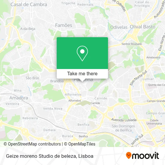 Geize moreno Studio de beleza map