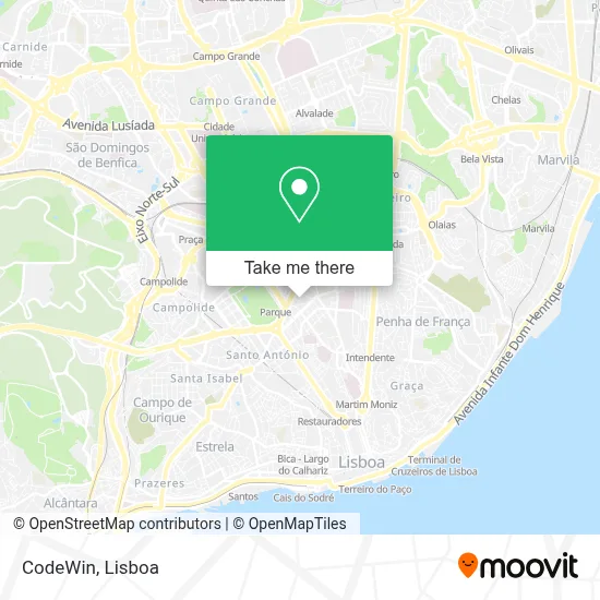 CodeWin map