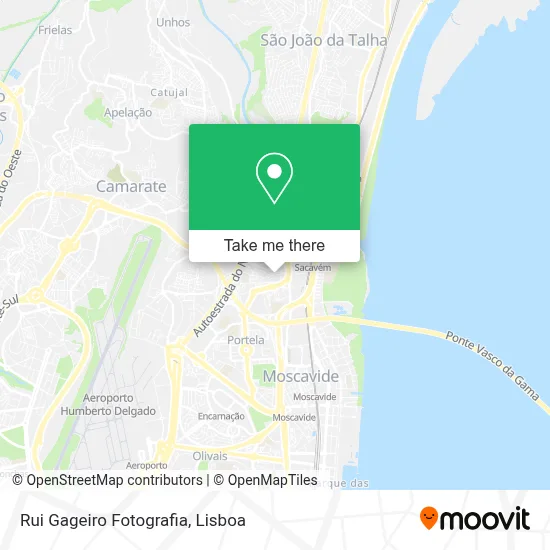 Rui Gageiro Fotografia map