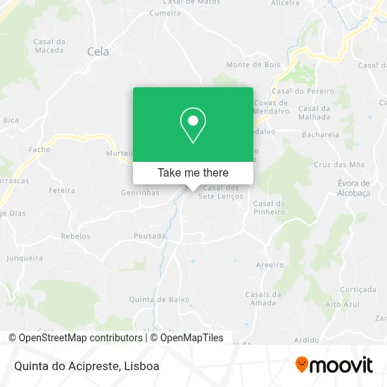 Quinta do Acipreste map