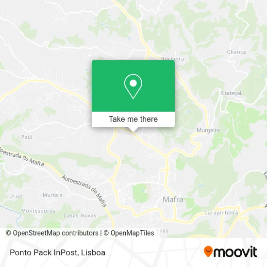 Ponto Pack InPost map