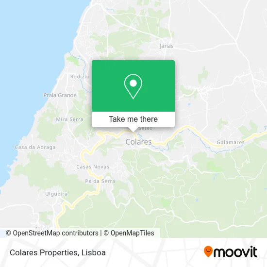 Colares Properties map