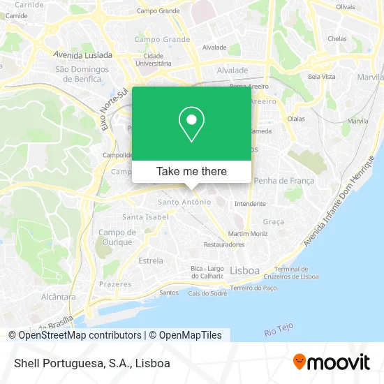 Shell Portuguesa, S.A. map
