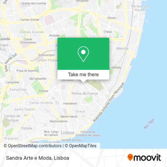 Sandra Arte e Moda map