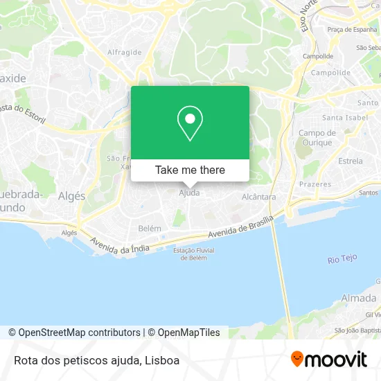 Rota dos petiscos ajuda map
