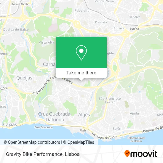 Gravity Bike Performance map