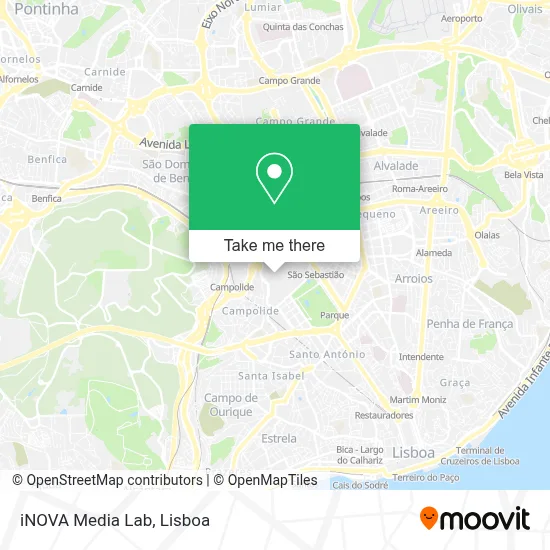 iNOVA Media Lab map
