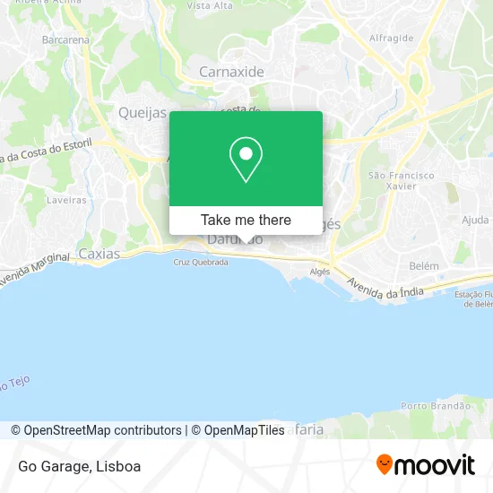 Go Garage map