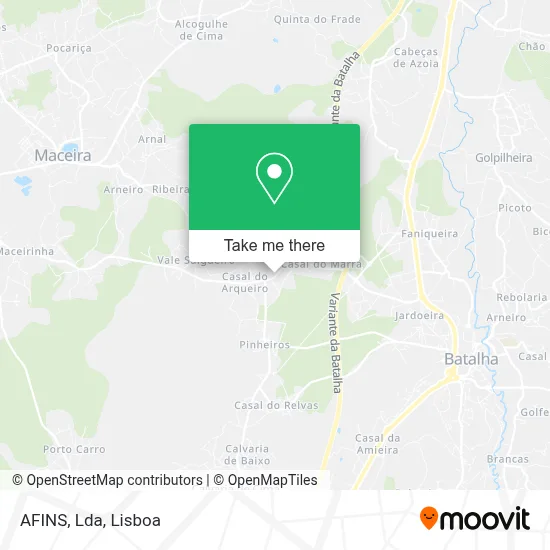 AFINS, Lda map