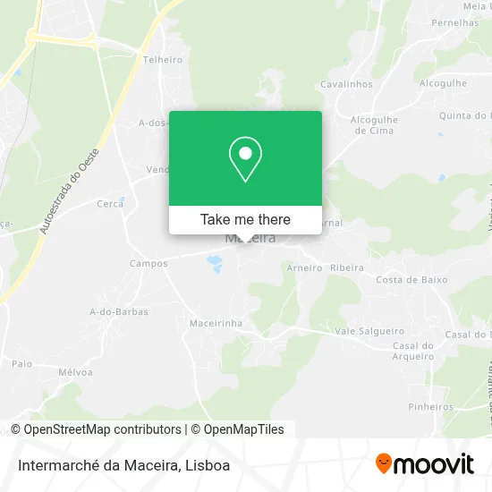 Intermarché da Maceira map