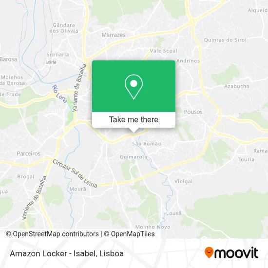 Amazon Locker - Isabel map