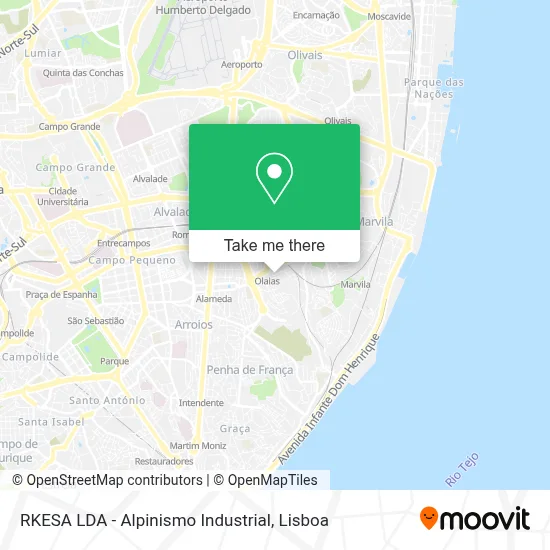 RKESA LDA - Alpinismo Industrial map