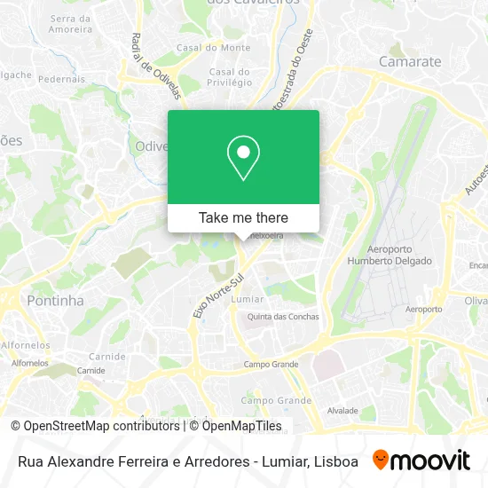Rua Alexandre Ferreira e Arredores - Lumiar map