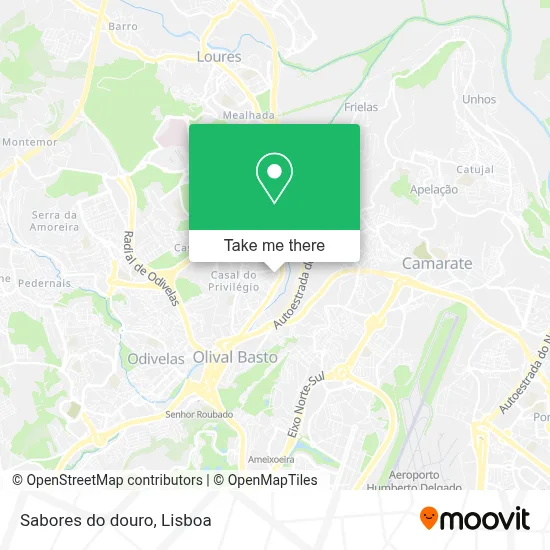 Sabores do douro map