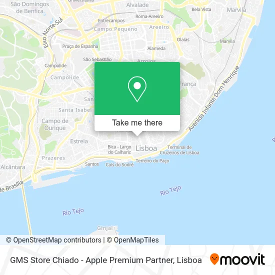 GMS Store Chiado - Apple Premium Partner mapa