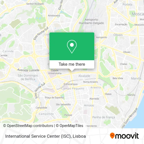 International Service Center (ISC) map