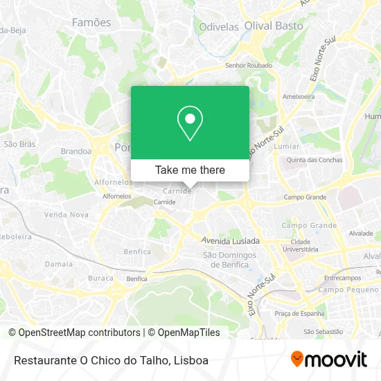 Restaurante O Chico do Talho map