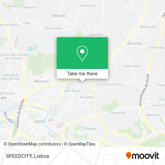 SPEEDCITY map