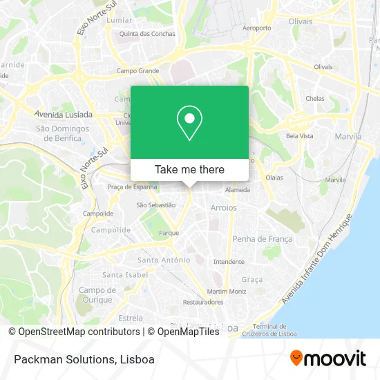 Packman Solutions map