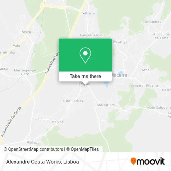 Alexandre Costa Works map