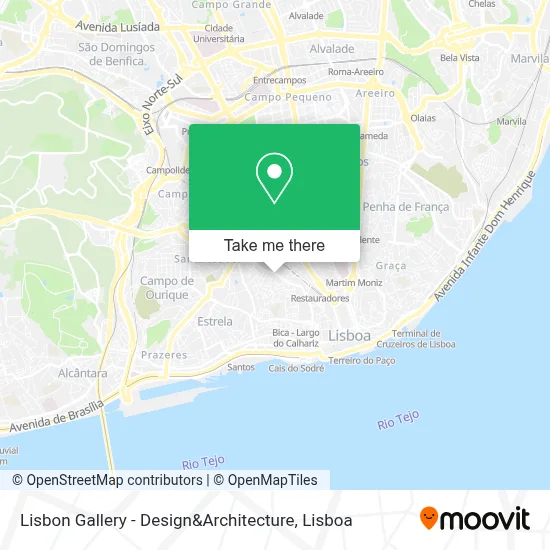 Lisbon Gallery - Design&Architecture map