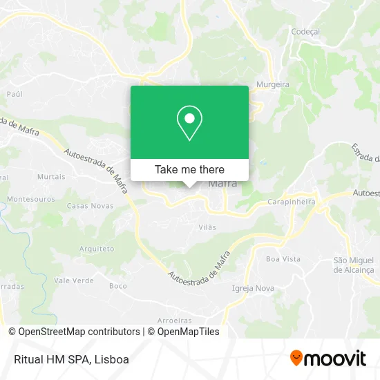 Ritual HM SPA mapa