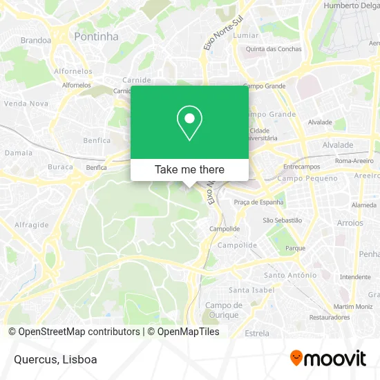 Quercus map