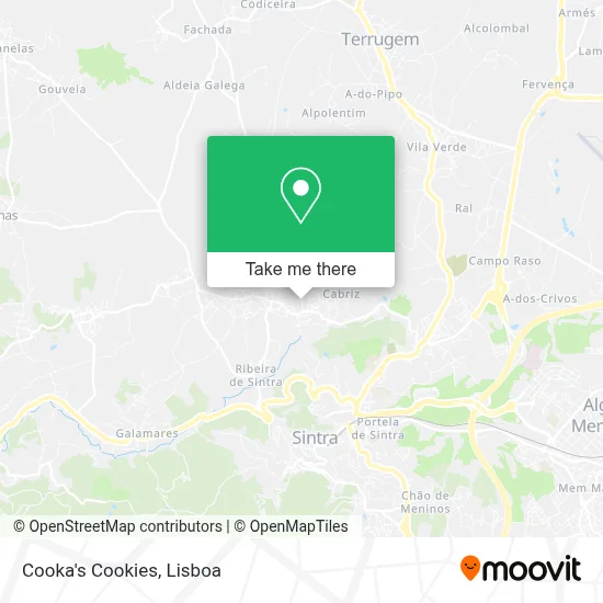 Cooka's Cookies map