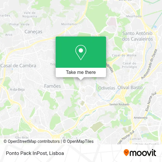 Ponto Pack InPost map