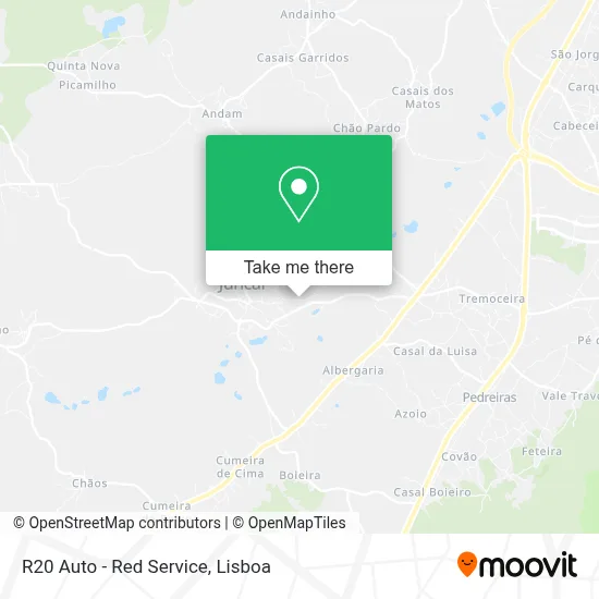 R20 Auto - Red Service mapa