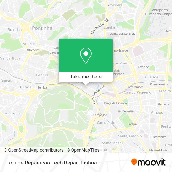 Loja de Reparacao Tech Repair map