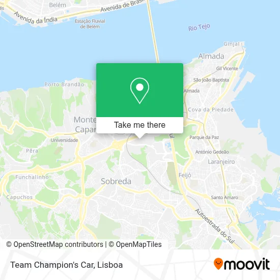 Team Champion's Car map