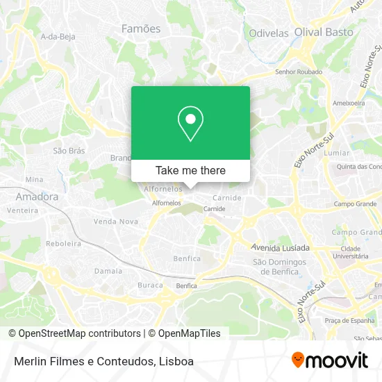 Merlin Filmes e Conteudos map