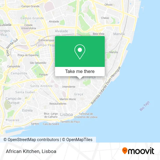 African Kitchen map