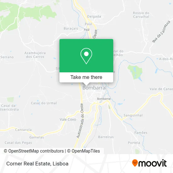 Corner Real Estate map