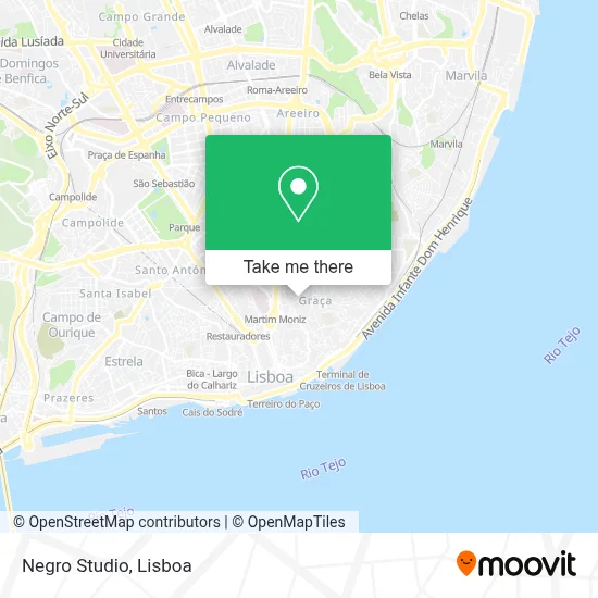 Negro Studio map