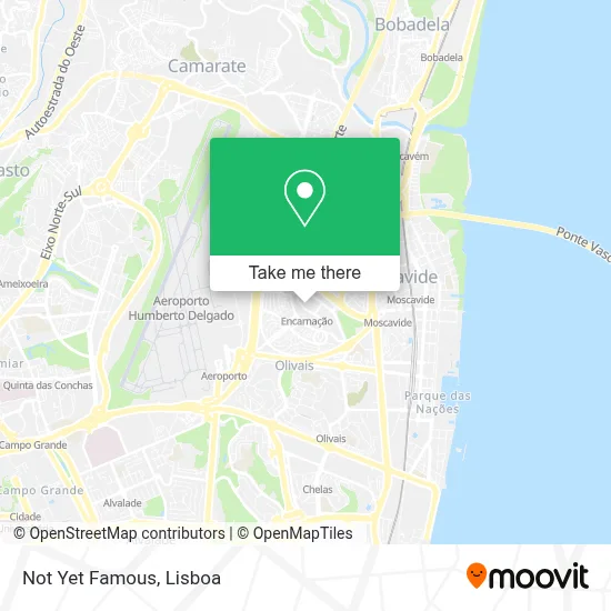 Not Yet Famous map