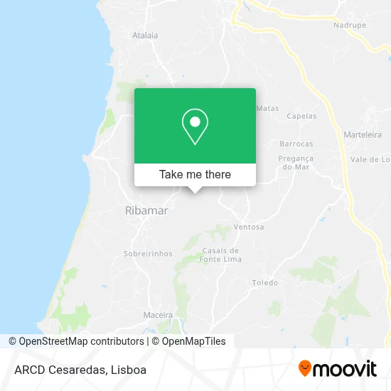 ARCD Cesaredas map