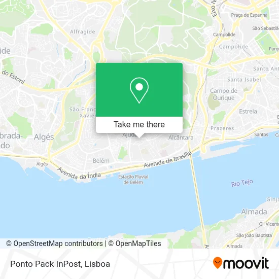 Ponto Pack InPost map