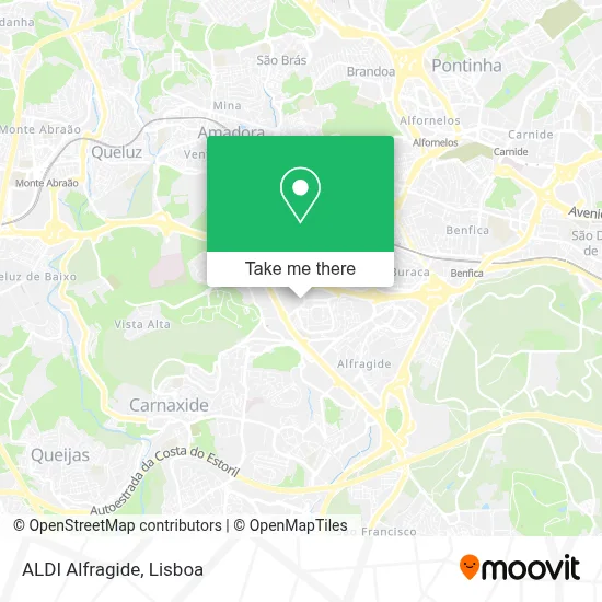 ALDI Alfragide map