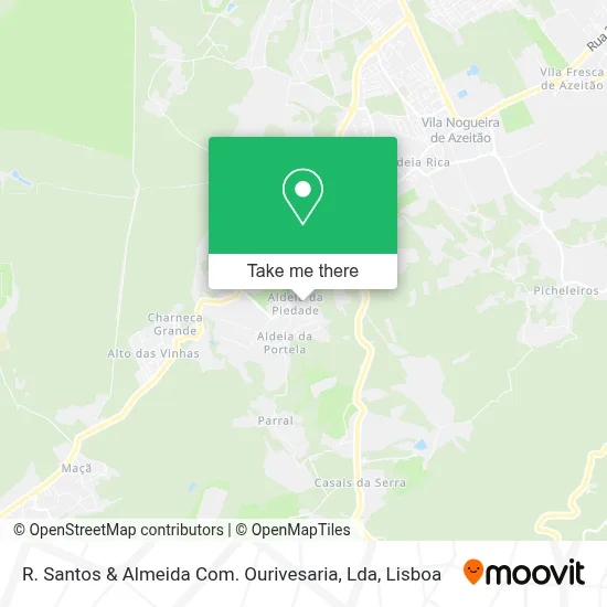R. Santos & Almeida Com. Ourivesaria, Lda map