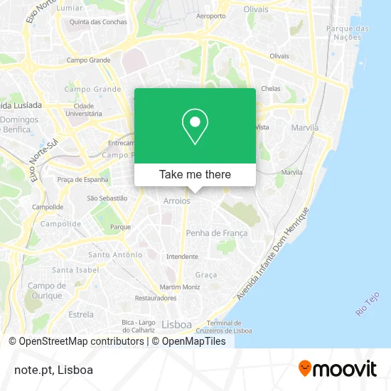 note.pt map