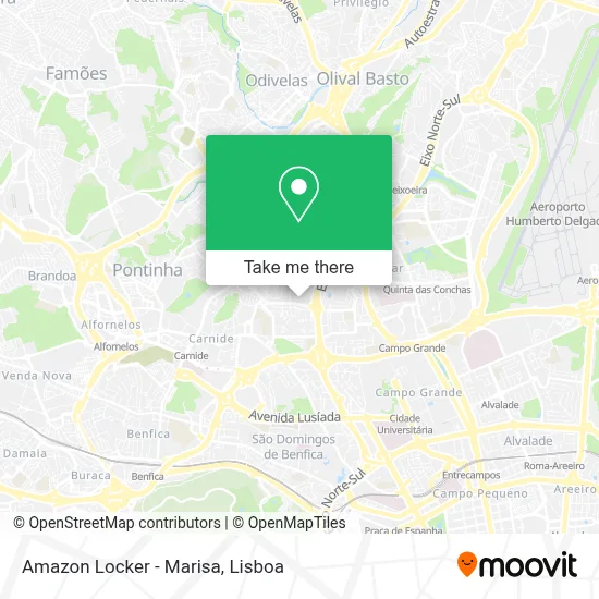 Amazon Locker - Marisa map